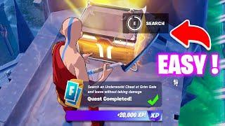 Search an Underworld Chest at Grim Gate and leave without taking damage Fortnite Week 6 quests