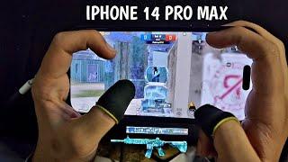 IPHONE 14 PRO MAX  BEST 4-FINGERS CLAW HANDCAM GAMEPLAY  PUBG MOBILE