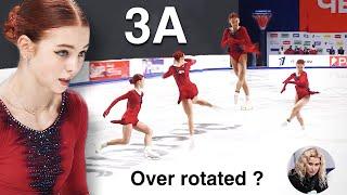 Trusova over rotated 3A - Eteri were you going for a 4A ?