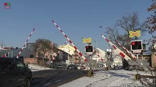 Železniční přejezd Praha-Bubny P1 - 13.12.2022  Czech railroad crossing