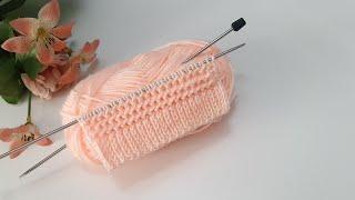 İki şiş örgü  kolay yelek şal atkı modelleri  knitting crochet