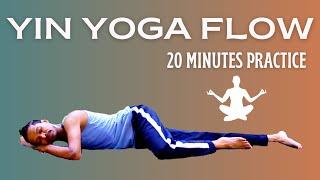 Yin Yoga Flow  20 Minutes Practice for Beginners  YOGA WITH AMIT