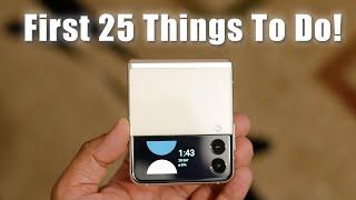 Samsung Galaxy Z Flip 3 - FIRST 25 THINGS TO DO That No One Will Show You