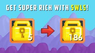 How to get very rich with 5 wls Growtopia