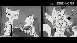 Zootopia Comic nick met the female fox