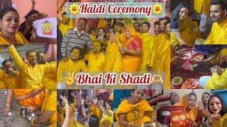 HALDI CEREMONYBhai Ki Shadi Vlog#3  Rajasthani Shadi