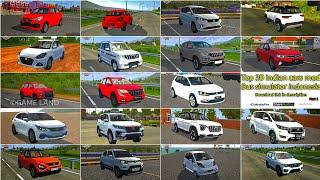 Top 30 Indian cars mod for bus simulator Indonesia _ bussid mods _free download #1