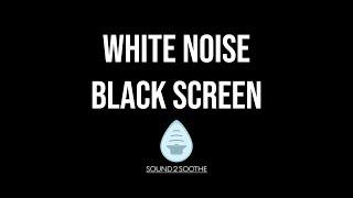 White Noise Black Screen  Sleep Study Focus  10 Hours