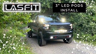 LASFIT 3 LED Pod Install Chevy Trail Boss