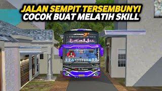 JALAN RAHASIA SEMPIT TERSEMBUNYI DI BUSSID COCOK BUAT MELATIH SKILL