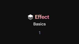 Effect - 01 Basics