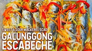 GALUNGGONG ESCABECHE  Sweet and Sour Mackerel Scad  Hon and Hon Kitchen