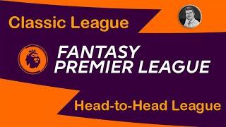 How to Create Classic League & Head to Head League in Fantasy Premier League