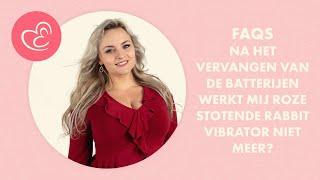 Na het vervangen van de batterijen werkt mij Roze stotende rabbit vibrator niet meer?  EasyToys