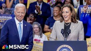 Could see the emotion on Bidens face during first official event with Harris since dropping out