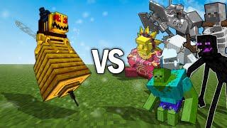 Queen BEE vs Mowzies and Mutant BOSSES in Minecraft  Mob Battle