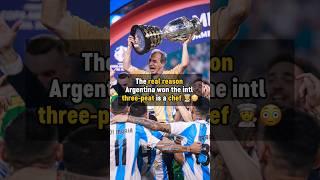 A CHEF made Argentina win the COPA AMERICA  #football #messi