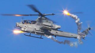 AH-1Z Viper in Action Intense Close Air Support Exercise Day & Night Live Fire