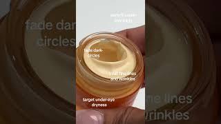 Dial up brightness. Dial down dark circles.  Shop Banan Bright+ Eye Crème now #eyecream #skincare