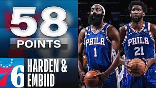 Joel Embiid & James Harden Combine For 58 Points In Sixers Comeback W  February 23 2023