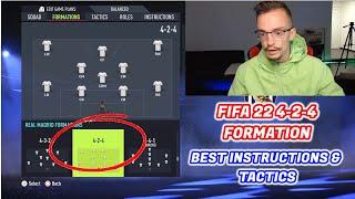 FIFA 22 - THE MOST OVERPOWERED FORMATION 4-2-4 TUTORIAL BEST TACTICS & INSTRUCTIONS HOW TO PLAY 424