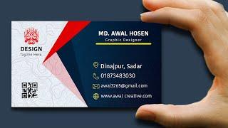 How to create a professional visiting card design in photoshop  visiting card design in photoshop