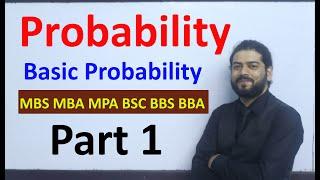 Basic Probability Introduction Part 1 Addition & Multiplication Theorem MBS first Sem. TU Solution