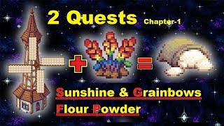 2 New quests How to complete Sunshine & Grainbows  Flour Powder Quests pixel online Chapter-1