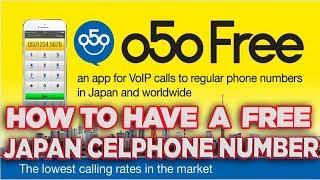 How to have Japan celphone number free