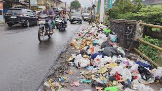 Jalan Raya Cikamiri-Samarang Dibiarkan Kumuh Jalan Raya atau Tempat Sampah?