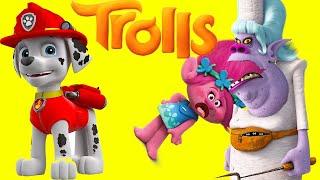 TROLLS Bergen Chef Cooks a Poppy Hamburger Dinner for Paw Patrol  Ellie Sparkles pt 2