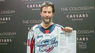 Keanu Reeves signs one-day contract with Ont. hockey team