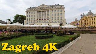 Zagreb Croatia Walking Tour 4K