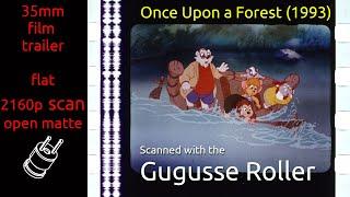 Once Upon a Forest 1993 35mm film trailer flat open matte 2160p re-scan