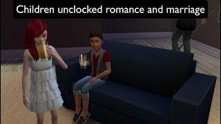 The Sims 4 Kids and Teens Unlocked Romance and Marriage