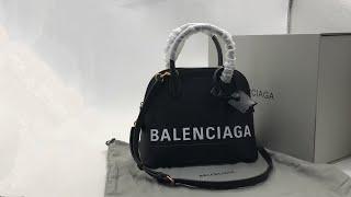 Balenciaga Ville Top Handle S BlackWhite Unboxing Review