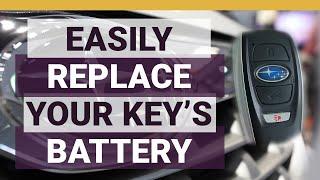 Subaru Access Key Battery Low Warning  How To Replace the Battery in Seconds  Battery info in desc