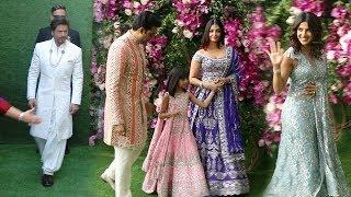 Bollywood Celebs Arriving @Mukesh Ambanis Son Akash Ambani MARRIAGE-SRKAishwaryaAbhishekPriyanka