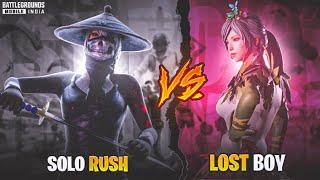 SOLO RUSH vs LOST BOY 2v2 PRACTICE ON MATCH  Lost Boy