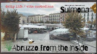 A Typical Fall Day Day in Sulmona in Abruzzo