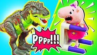 Пеппа и Джордж — Динозаврик вырос Видео для детей про игрушки Свинка Пеппа на русском языке