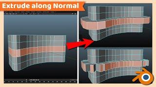 How to Extrude along Normal or Individual faces  Blender Tutorial