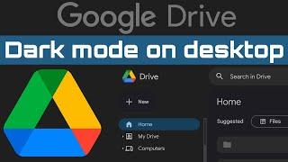 How to use Google Drive in Dark Mode on desktopPC easy & quick tutorial