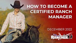 How to Become a Certified Ranch Manager  The American Rancher Promo