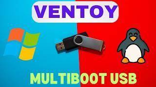 Multiple Operating Systems on USB Drive  Ventoy Multiboot  All OS in single USB