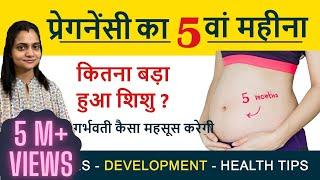 Pregnancy ka 5 va Mahina  प्रेगनेंसी का पांचवा महीना   Pregnancy 5th Month Exercises & Diet Tips