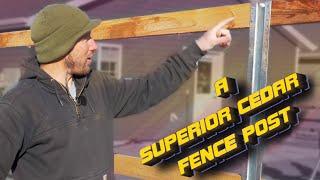 Why we build our cedar fences with steel fence posts  A better cedar privacy fence