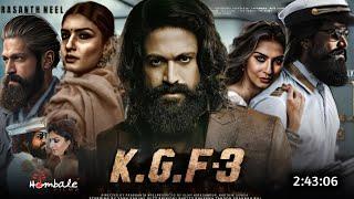 Kgf 3 Full Movie Hindi Dubbed Release 2024 Update  Yash New Movie  Raveena T  Kgf 3 Trailer