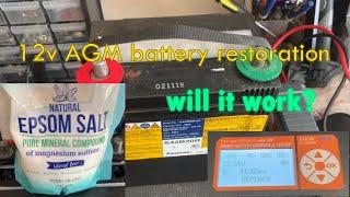 Dead 12v VRLA battery restoration - will it work?