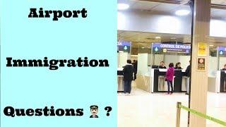 Customs & Immigration Questions  At Airport  Schengen Visa  In Hindi  ‍️️